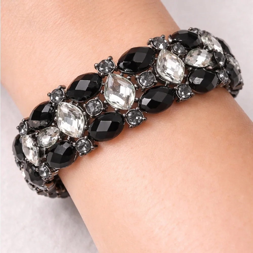 9-Piece Costume Jewelry Bracelet Components Lot w/ Bag DIY‎